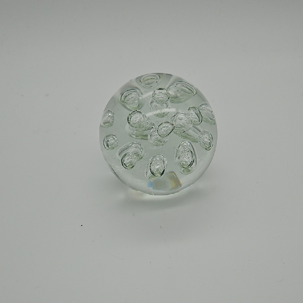 Vintage Clear Glass Art Sphere